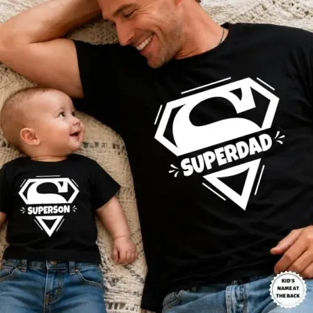 Super Dad & Super Son Combo T-shirt