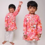Tradition in Full Bloom Kurta Pajama Set for Boys