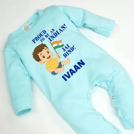 Proud To Be An Indian Cute Jumpsuit For Kids