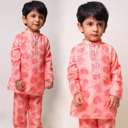 Peach Petal Charm Kurta set