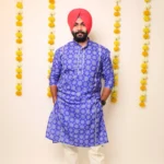 Azure Heritage Kurta For Adult