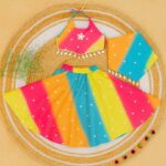 Bandhani Lehenga Set With Headgear