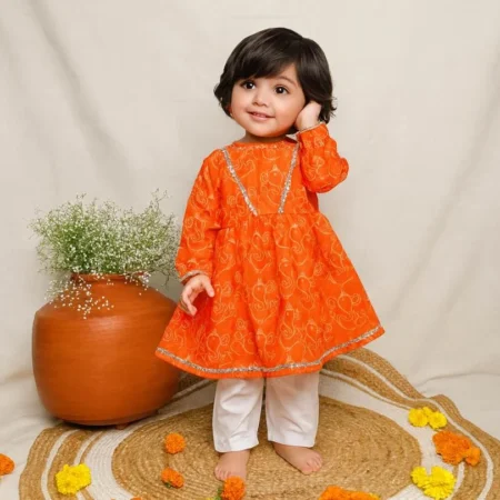 Laddu Bappa Delight Frock