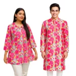 Multicolor Flower Print Outfits for Adults