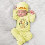 My First Diwali Jumpsuit With Cap Set