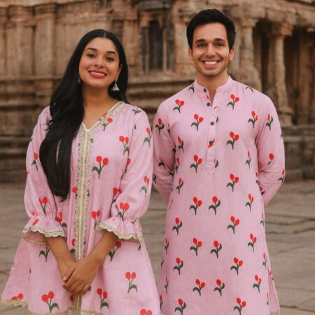 Tulip Charm Print Outfits for Adults