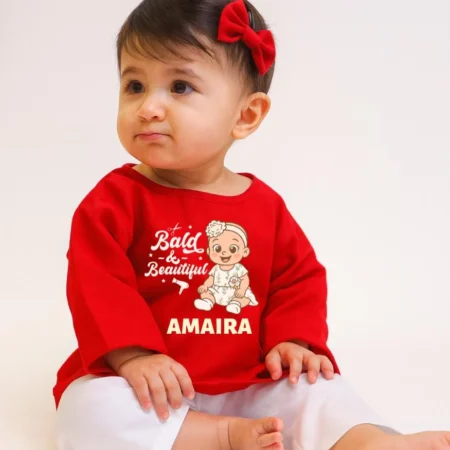 Bald And Beautiful Red Kurta Set