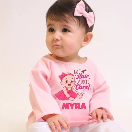 No Hair Don’t Care Girl Kurta Set