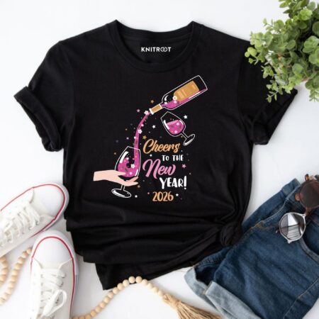 Cheers to the new year 2026 Adult T-shirt