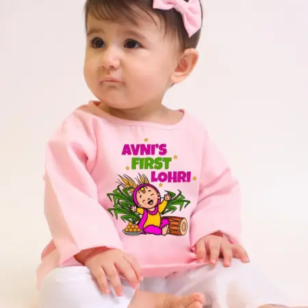 First Lohri Girl Kurta Set