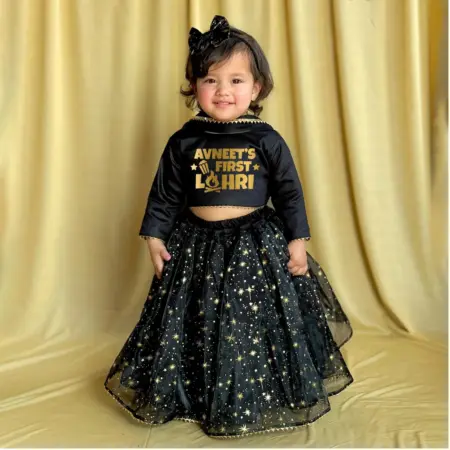First Lohri Lehenga For Girls
