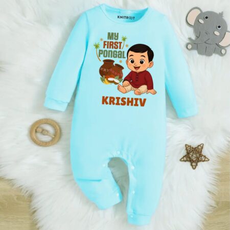 My First Pongal Boy Jumpsuit