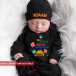 My First Makar Sankrant jumpsuit with Cap