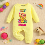 Meri Pehli Holi Yellow Jumpsuit For Baby Boy