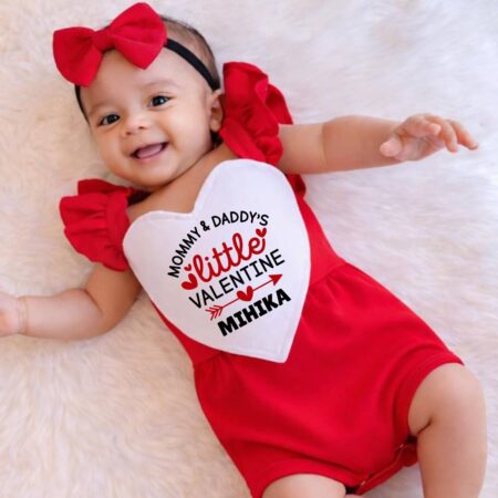 Mommy & Daddy Little Valentine Red Oneise