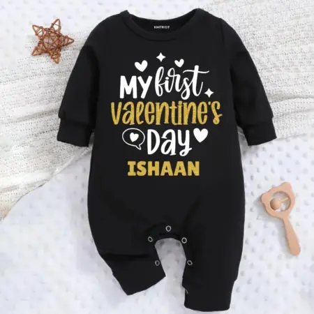 My First Valentine's Day Personalized Jumpsuit