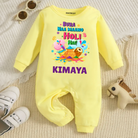 Bura Na Mano Holi Hai Yellow Jumpsuit
