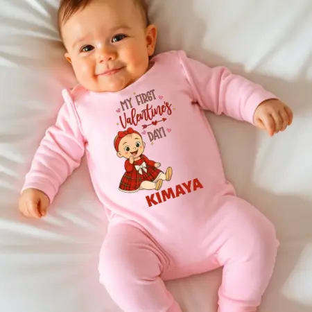 My First Valentine Day jumpsuit For Kids