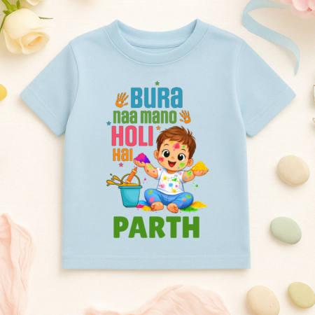 Bura Na Mano Holi Hai Baby Boy Holi Onesie Or T-shirt Outfit