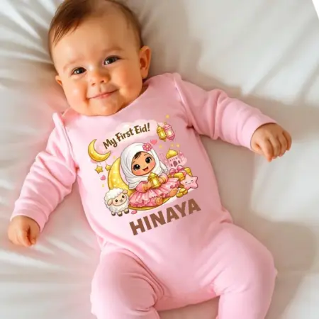 My First Eid Jumpsuit For Cute Baby Girl