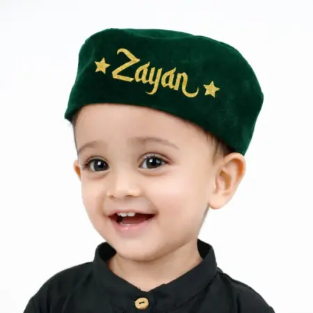 Personalized Green Eid Cap