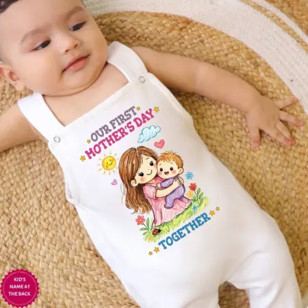 OUR FIRST MOTHER'S DAY TOGETHER DUNGAREE