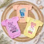Daddy Love Print Baby Onesies Set (Pack of 3)