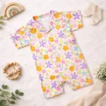 Soft Cotton Floral Baby Romper – Summer Wear