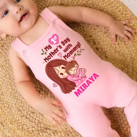 My 1st Mother's Day With Mommy Cute Little Dungaree