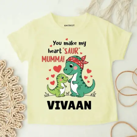 You Make My Heart Saur Mumma! T-shirt For Kids