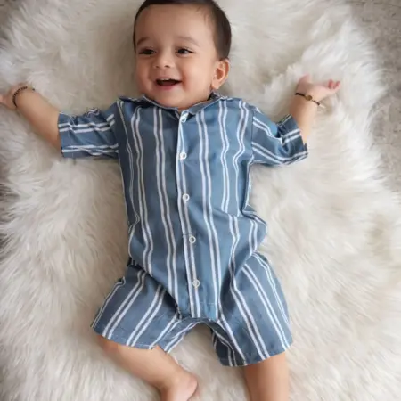 Charming Stripes Baby Summer Romper