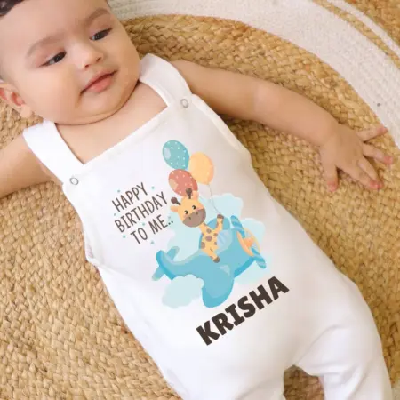 Happy Birthday To Me Dungaree Kid Outfit