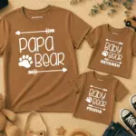 Papa Bear & Baby Bear T-shirt Combo Of Three