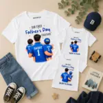 Our First Father's Day T-shirt Combo Of Three