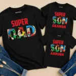 Super Dad & Super Son T-shirt Combo Of Three