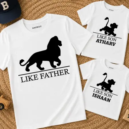 Like Father & Like Son T-shirts Combo Of Three