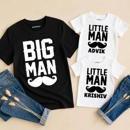 Big Man & Little Man T-shirt Combo Of Three